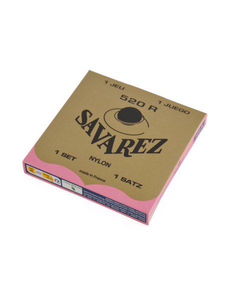 Corde de guitare classique 'Savarez' - Rose (tirant normal) - Le jeu