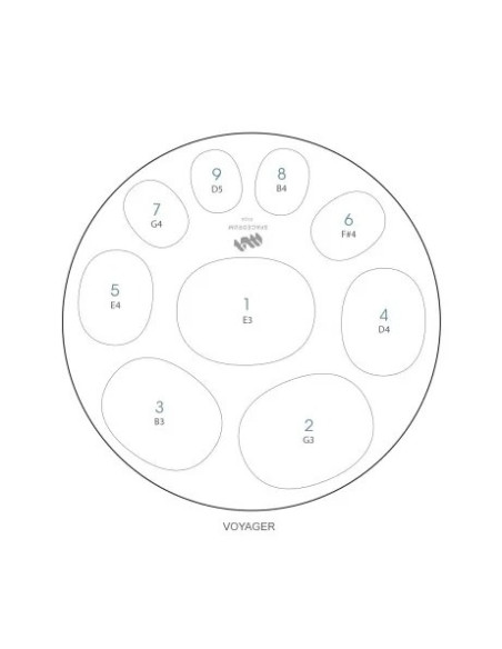 Spacedrum Inox 9 notes - VOYAGER