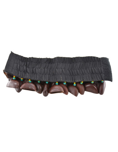 Crécelle entada - Modèle large 4 rangs - Élastique & velcro - ROOTS