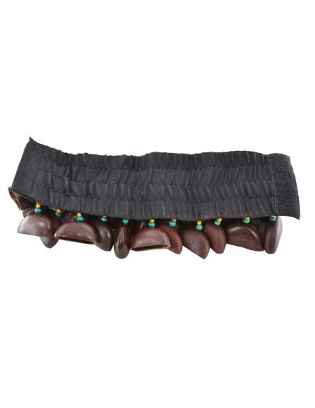 Crécelle entada - Modèle large 4 rangs - Élastique & velcro - ROOTS