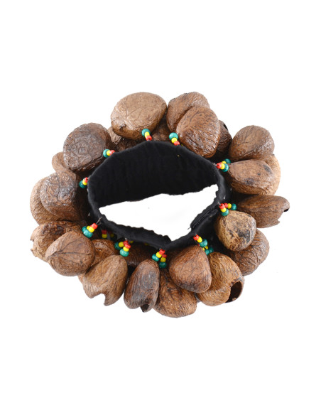 Crécelle pangi - Modèle large 4 rangs - Élastique & velcro - Roots