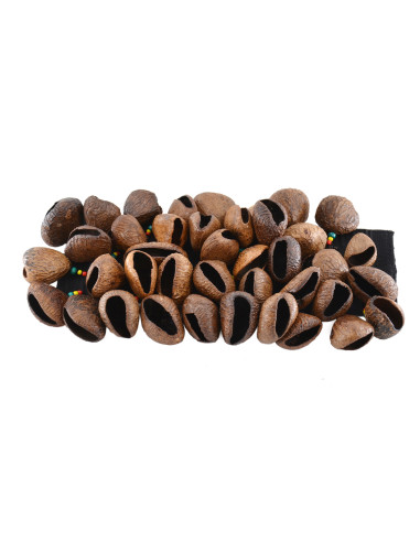 Crécelle pangi - Modèle large 4 rangs - Élastique & velcro - Roots