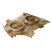 Pack Ash wood drum frame 18" and goat skin
