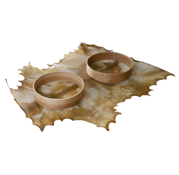 Pack Ash wood drum frame 18" and goat skin
