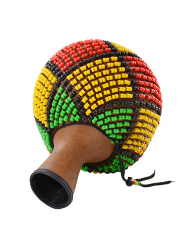 Chekere en fibre de verre avec perles VJRN - XL- Roots