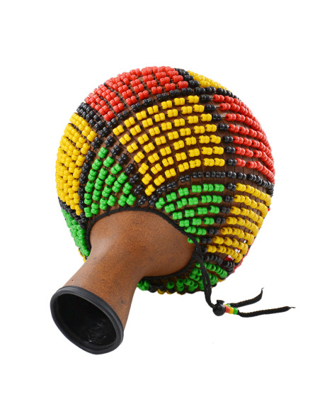 Chekere en fibre de verre avec perles VJRN - XL- Roots