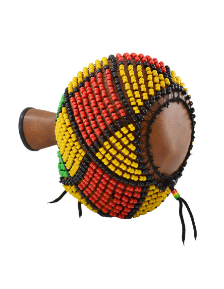Chekere en fibre de verre avec perles VJRN - XL- Roots