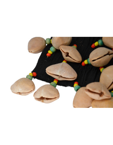 Crécelle kenari - Modèle large 4 rangs - élastique + velcro - Roots