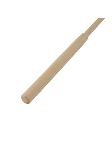 Batte de tambour chamane - 40 cm - Feutrine ronde noire et blanche