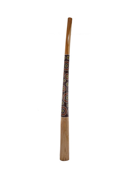 Didgeridoo en Teck - Peint à la Main - 150cm - ROOTS