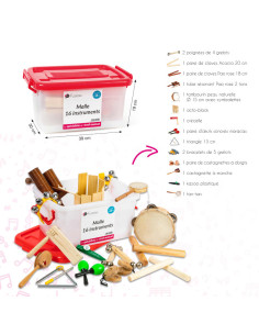 Malle / coffret 16 instruments 2