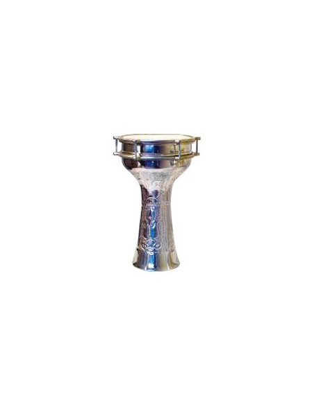 Derbouka aluminium 6 vis avec cymbalettes