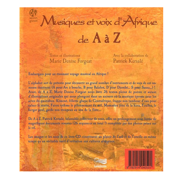 Musiques et voix d'Afrique - Livre + CD