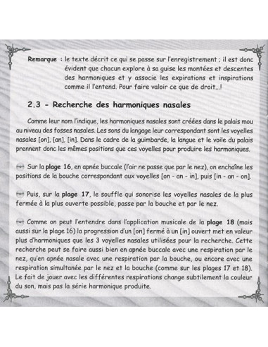 Méthode de guimbarde - Instrument de parole - S. Voisin