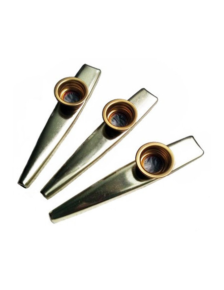Kazoo en métal - lot de 3