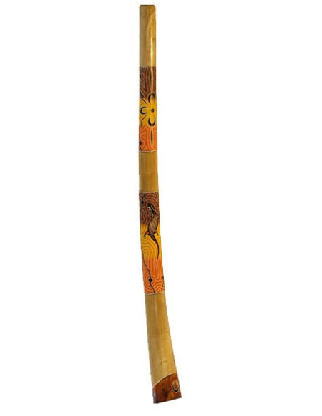 Didgeridoo en Teck - Peint à la Main - 130cm - ROOTS