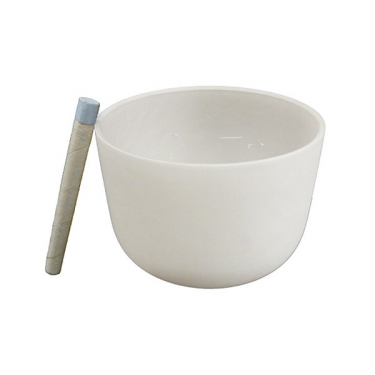 Singing bowl 10" - Frosted crystal