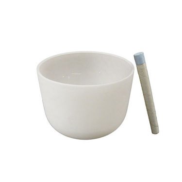 Singing bowl 7" - Frosted crystal