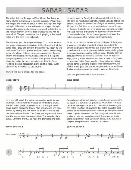 African rhythms & independence for drumset - Mokhtar Samba