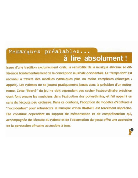 Le djembé - Inza Diabaté