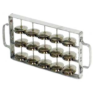 rocar/chocalho large frame aluminium 30 pairs of jingles