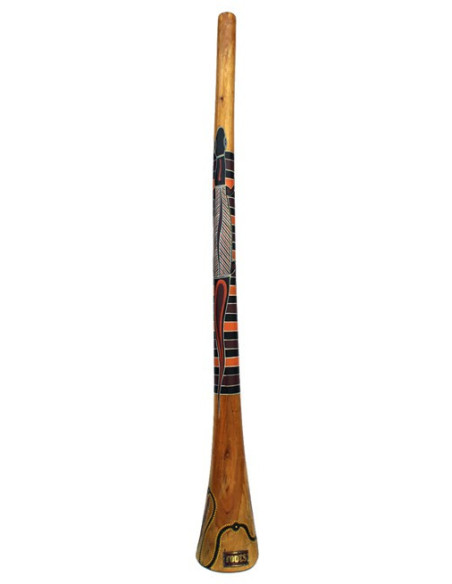 Didgeridoo Deluxe en Eucalyptus peint - 150cm - ROOTS