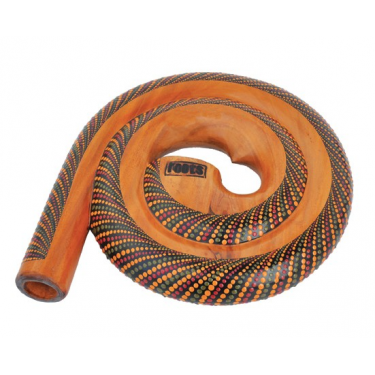 Didgeridoo escargot peint + housse