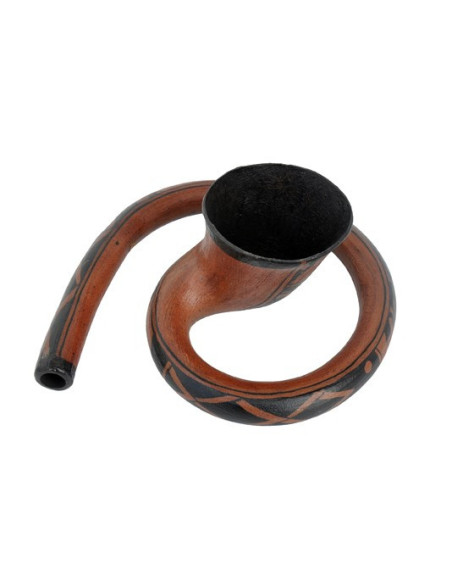 Didgeridoo cor Maori - Baked wood - DO