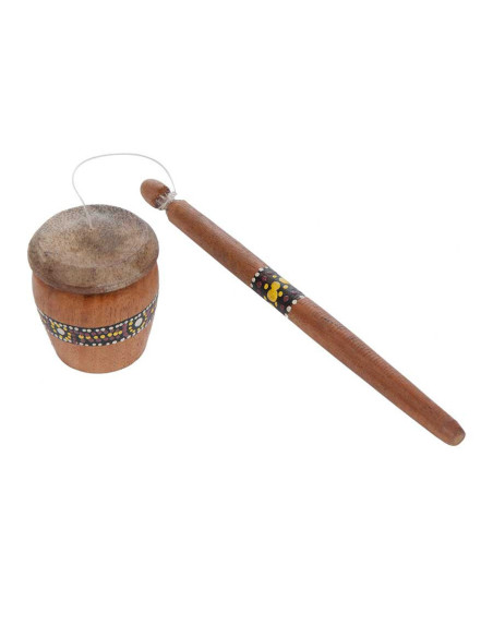 Taka-taka tambour tournoyant BARIL peint Roots