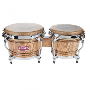 Bongo 7' & 08" 1/2 cercles chromés classique "Ashwood" Roots