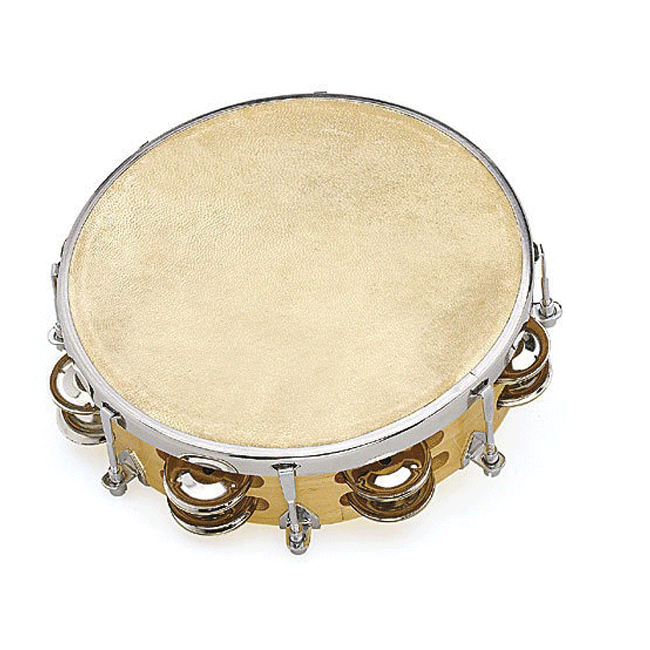 Tambourin 8 réglable avec 1 rangée de cymbalettes - Djoliba music