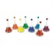 Cloche à main en platique à secouer - Jeu de 8 cloches - Gamme diatonique