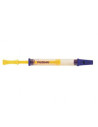 Flûte à coulisse en plastique - modèle transparent jaune & violet 