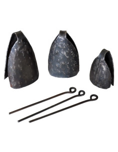 Cloche rondes pour dundun - set de 3 cloches 2