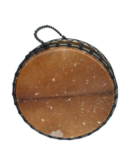 Tambour gong 30" x 20 cm - Modèle double peau avec poils