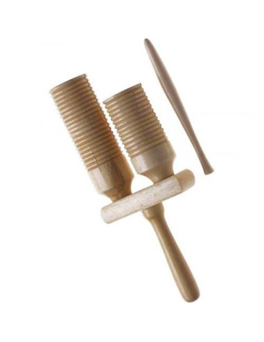 Pack 3 instruments "Claves - Tube 2 tons - Tambourin"