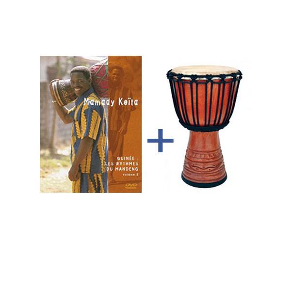 Garosa Tambour Djembe Tambour africain 12,7 cm Djembe en bois Instrument de  percussion à la main Son net pour enfants adultes - Cdiscount Auto