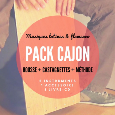 Pack Cajon + Castagnettes + Housse Pro + Méthode