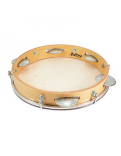 Pandeiro 10" - Bois & peau naturelle - Gope 2
