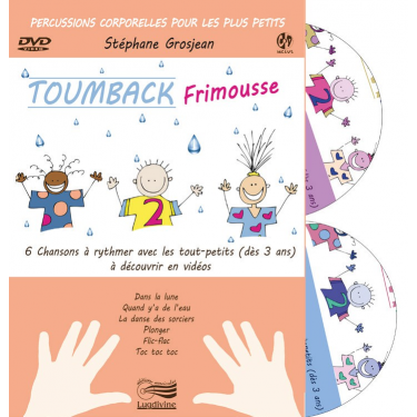 Méthode percussions corporelles Toumback Frimousse livre + dvd + cd