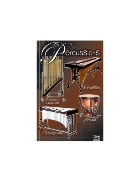 Posters 'Les instruments de l'orchestre' - 4 posters 60 cm x 42 cm 