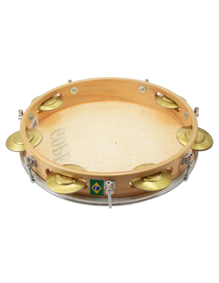 Pandeiro 10" - Peau de chèvre - Pro - Gope - cymbalettes laiton