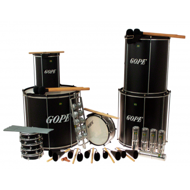 Pack Samba Surdo Noir 45cm - 22 Instruments - Gope