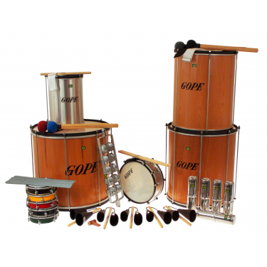 Pack Samba Surdo Bois 45 cm - 22 instruments - Gope