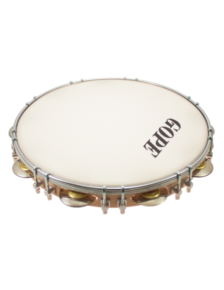 Pandeiro 12" Tirants Doubles Peau Sablée - Gope
