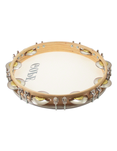 Pandeiro 12" Tirants Doubles Peau Sablée - Gope