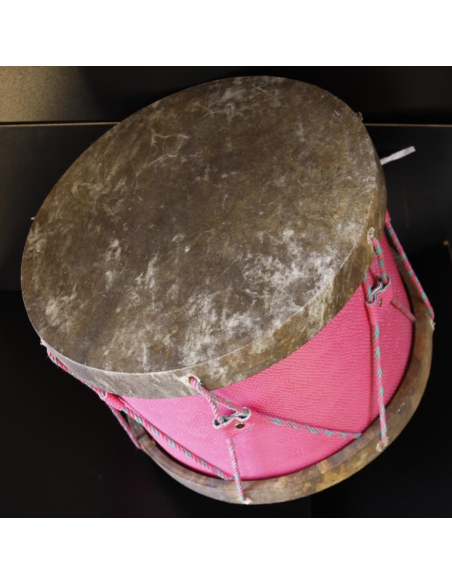 Tambour gnawa - Modèle traditionnel cercle bois + peau naturelle