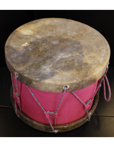Tambour gnawa - Modèle traditionnel cercle bois + peau naturelle