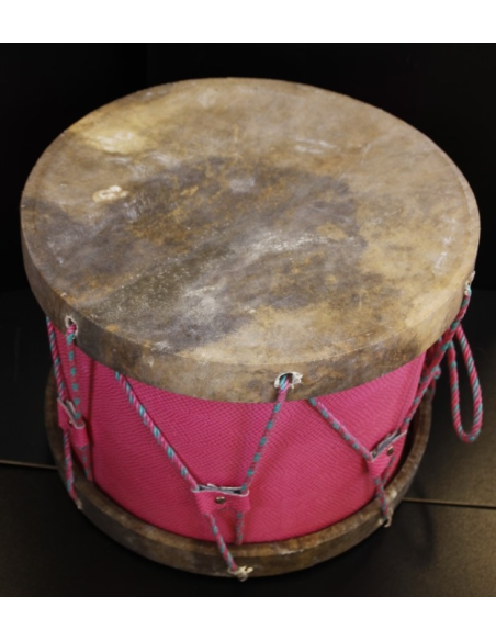 Tambour gnawa - Modèle traditionnel cercle bois + peau naturelle