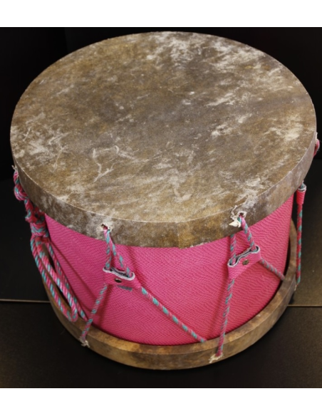 Tambour gnawa - Modèle traditionnel cercle bois + peau naturelle